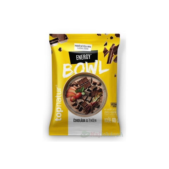 topnatur BOWL KAŠE Energy čokoláda & ženšen 60 g