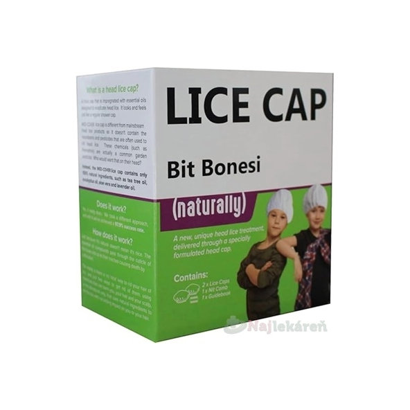 MED-COVER LICE CAP čepice proti vším set