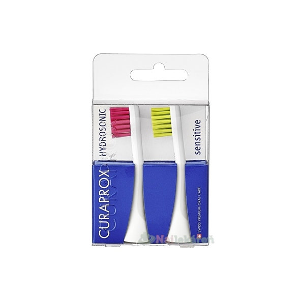 Curaprox Hydrosonic Sensitive náhradní hlavice magenta a zelená 2 ks