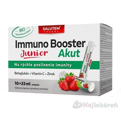Immuno Booster Akut Junior SALUTEM jahoda 10x25 ml