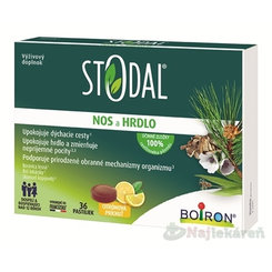 STODAL Nos a Hrdlo pastilky citron 36 ks