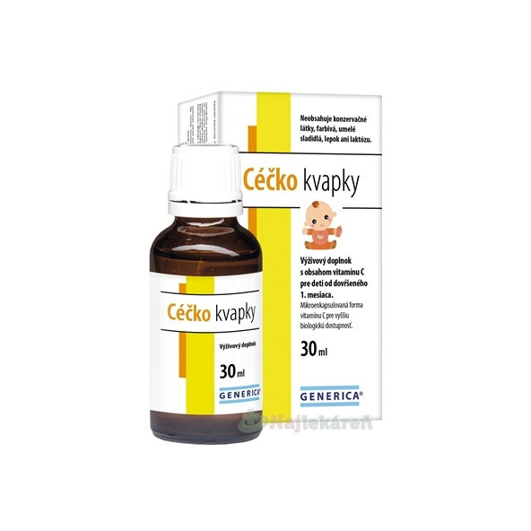 Generica Vitamin C kapky pro děti 30 ml