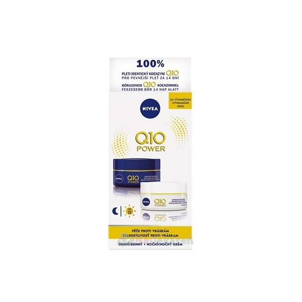 NIVEA Q10 POWER DUO denní a noční krém proti vráskám 2x50 ml