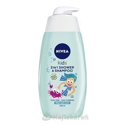 NIVEA Kids 2in1 sprchový gel Boy jablko 500 ml