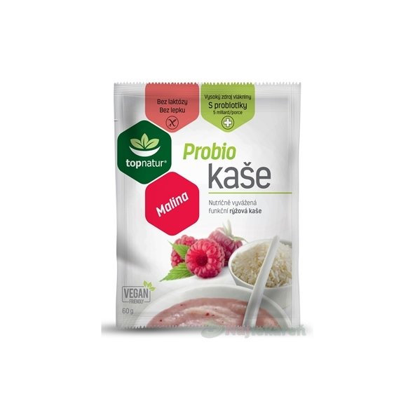 Topnatur Probio kaše malina instantní rýžová kaše 60 g