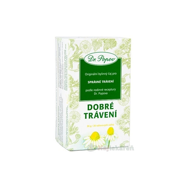 Dr. Popov Bylinný čaj Dobré trávení 20 sáčků