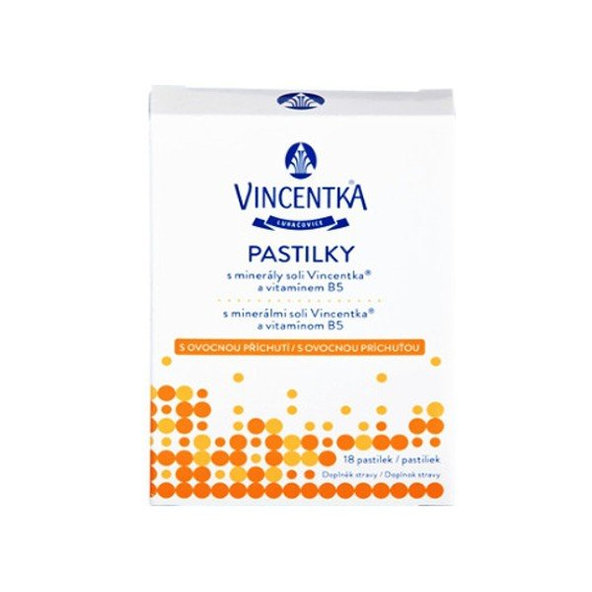 Vincentka ovocné pastilky 18 pastilek