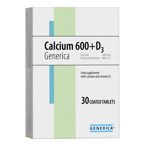 Generica Calcium 600 + D3 30 tablet