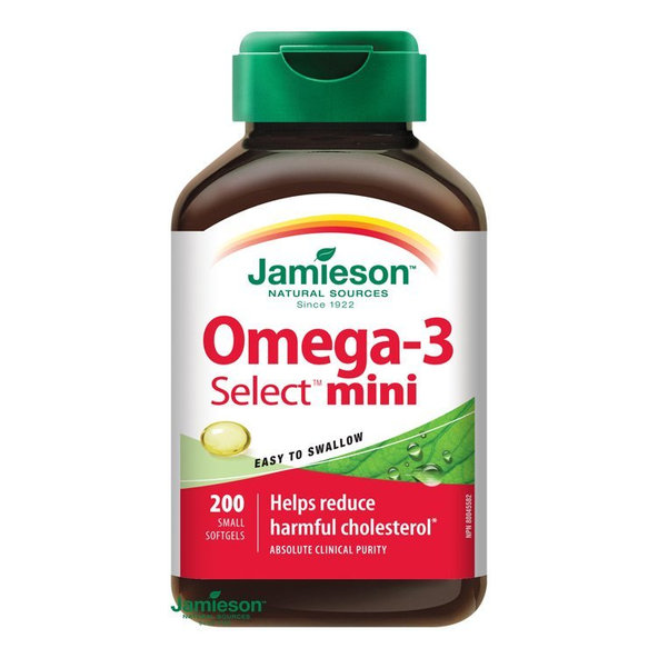 Jamieson Omega-3 Select Mini 200 kapslí