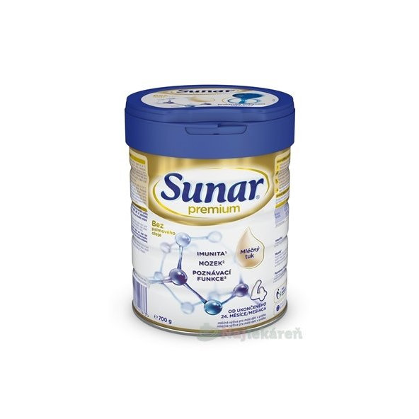 Sunar Premium 4 kojenecké mléko 24m+ 700 g