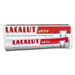 Lacalut Aktiv zubní pasta parodontitida a krvácení dásní 75 ml