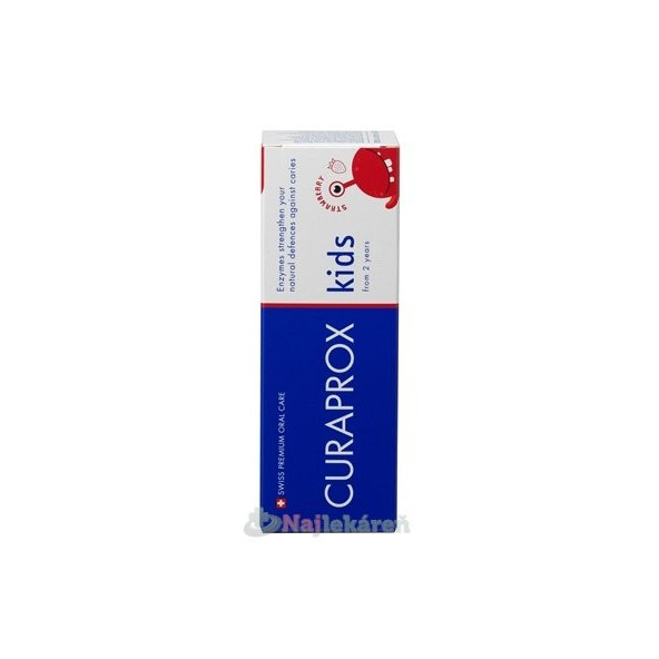 Curaprox Kids 2+ dětská zubní pasta jahoda 60 ml