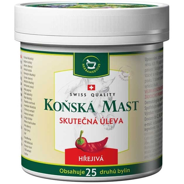 Koňská mast hřejivá na bolest 250 ml