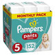 Pampers Active Baby Dry Pants plenkové kalhotky 11–18 kg vel. 5 152 ks