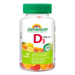 Jamieson Vitamin D3 1000 IU 60 pastilek
