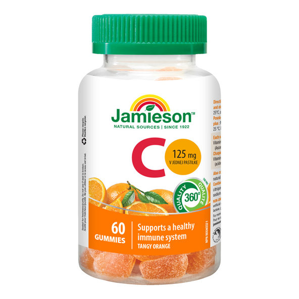 Jamieson vitamin C Gummies pomeranč 60 pastilek