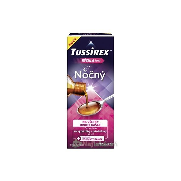 TUSSIREX Noční sirup na kašel 120 ml