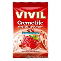 Vivil Creme Life Strawberry drops bez cukru 60 g