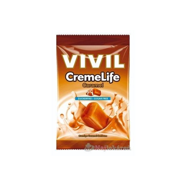 Vivil Creme Life Caramel drops bez cukru 60 g