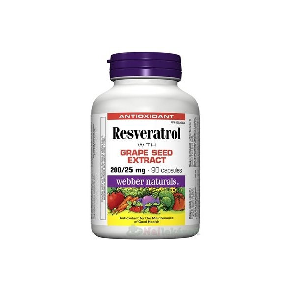 Webber Naturals Resveratrol 90 kapslí