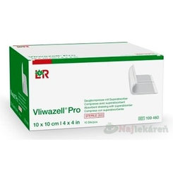 Vliwazell Pro superabsorpční krytí 10x10 cm 10 ks