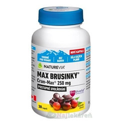 Naturevia Max Brusnice Cran-Max 250 mg 30 kapslí