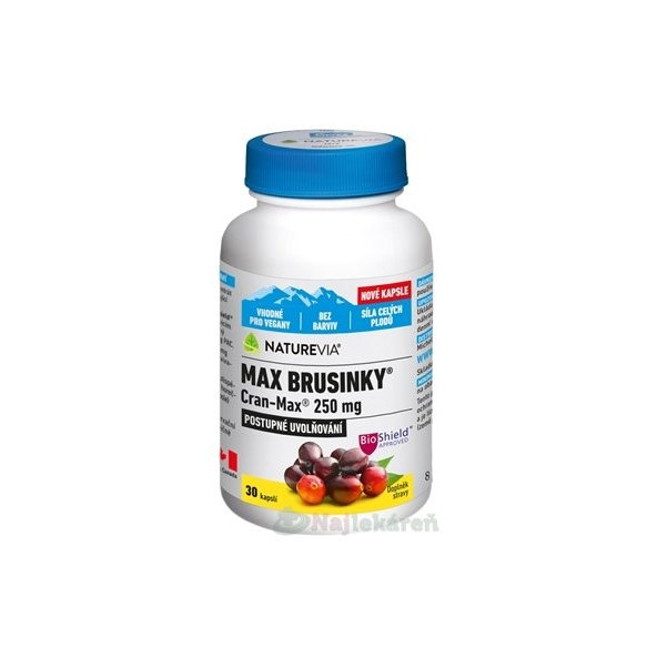 Naturevia Max Brusnice Cran-Max 250 mg 30 kapslí
