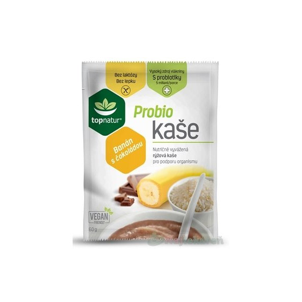 Topnatur Probio kaše banán s čokoládou 60 g