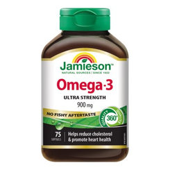 Jamieson Omega-3 Ultra Strength 900 mg 75 kapslí