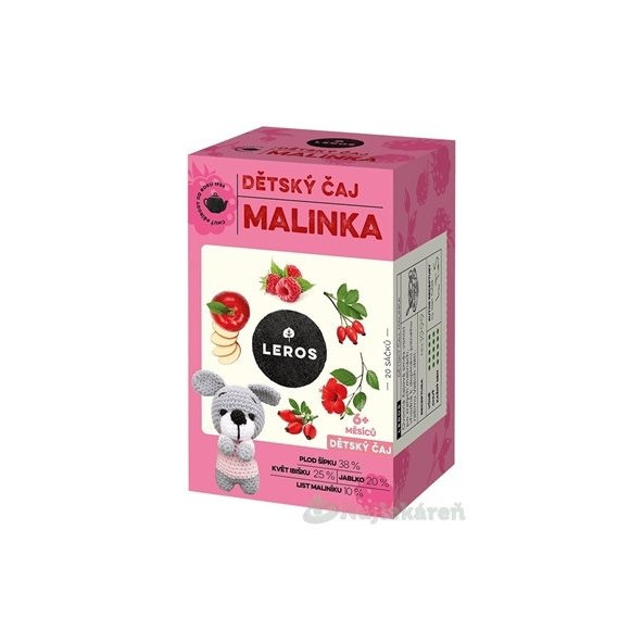 Leros Dětský čaj malinka 20x2 g