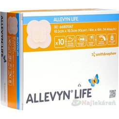 Allevyn Life krytí na rány 10,3 × 10,3 cm 10 ks