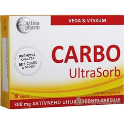 Astina Pharm CARBO UltraSorb aktivní uhlí 300 mg 20 tablet