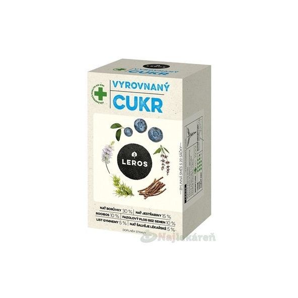 Leros Vyrovnaný cukr čaj 20x1 g