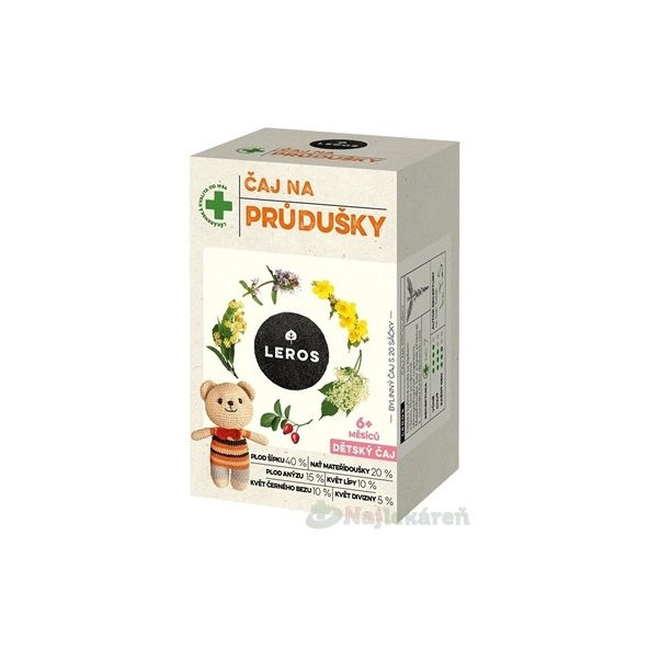 Leros Dětský čaj průdušky 20x1,5 g