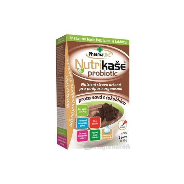 Nutrikaša Probiotic Protein čokoláda 3x60 g
