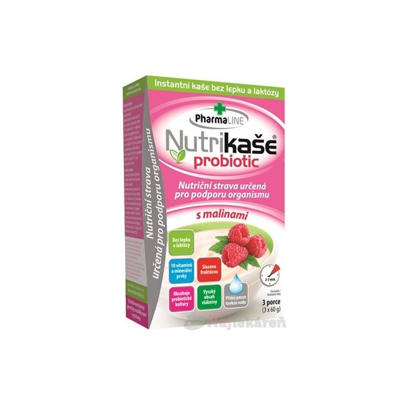 Nutrikaša Probiotic malina 3x60 g