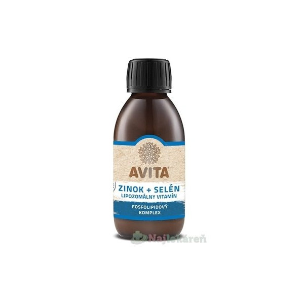 Avita Zinok + Selen lipozomální vitamin 200 ml