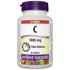 Webber Naturals Vitamin C 1000 mg s prodlouženým účinkem 90 kapslí
