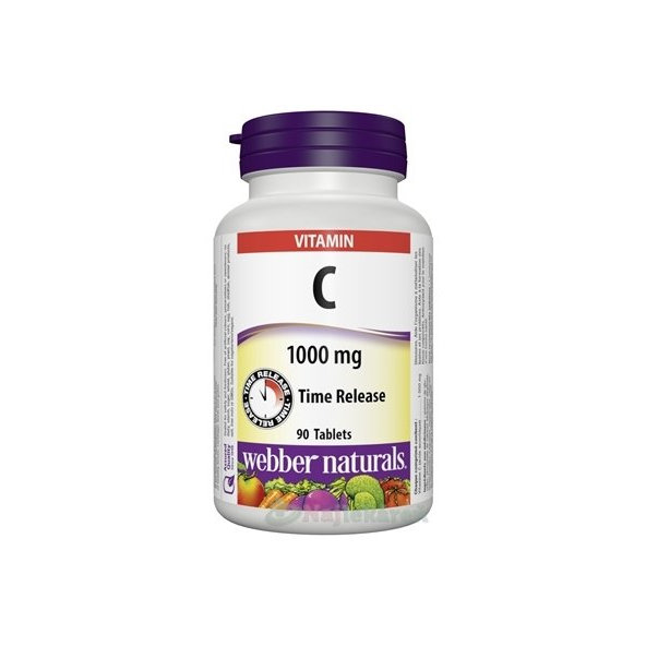 Webber Naturals Vitamin C 1000 mg s prodlouženým účinkem 90 kapslí