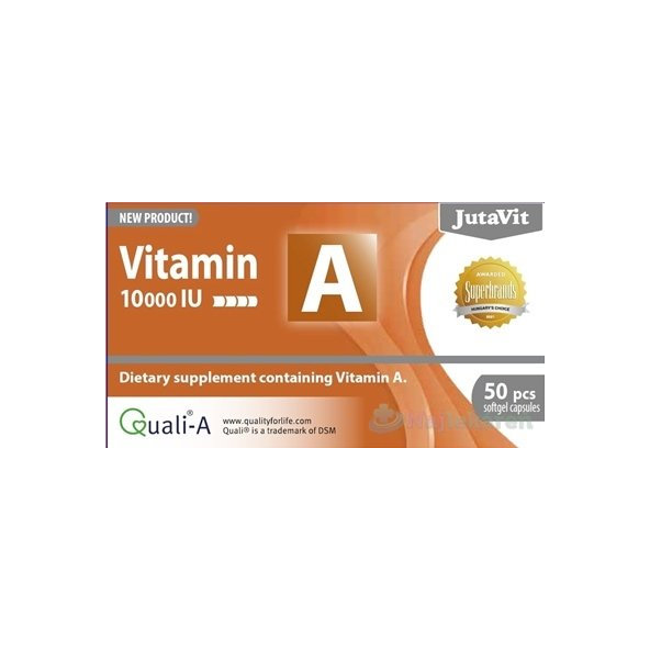 JutaVit vitamin A 10000 IU 50 kapslí
