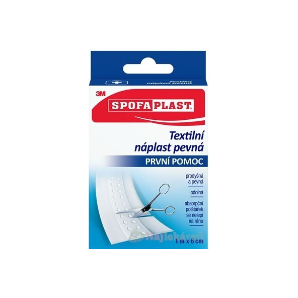 3M Spofaplast č. 254 náplast textilní pevná 6 cm x 1 m