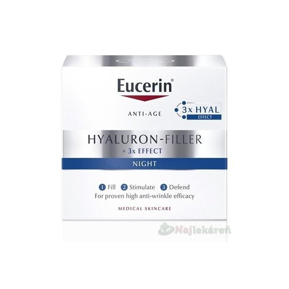 EUCERIN Hyaluron-Filler + 3x Effect noční krém 50 ml