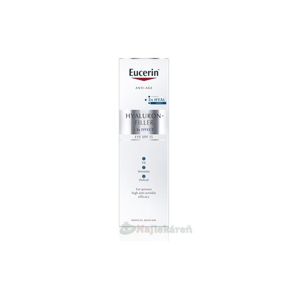 EUCERIN Hyaluron-Filler 3x Effect oční krém 15 ml