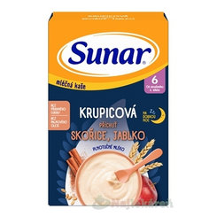 Sunar mléčná kaše krupicová jablko skořice na dobrou noc 6m+ 210 g