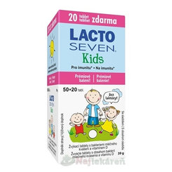 Vitabalans Lactoseven Kids 50+20 žvýkacích tablet