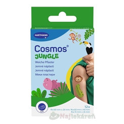 Cosmos Jungle náplasti ve tvaru zvířátek 12 ks