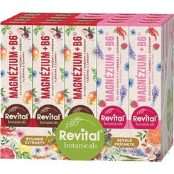 Revital Botanicals Magnesium + B6 MIX BOX 2 příchutě šumivé tablety