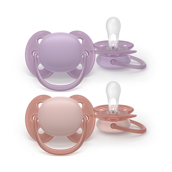Philips AVENT Dudlík Ultra soft holka 6-18 m 2 ks