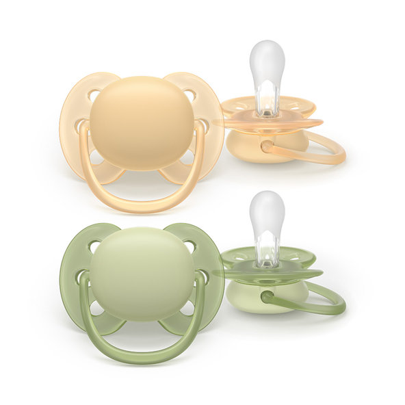 Philips AVENT Dudlík Ultra soft neutral 6-18 m 2 ks