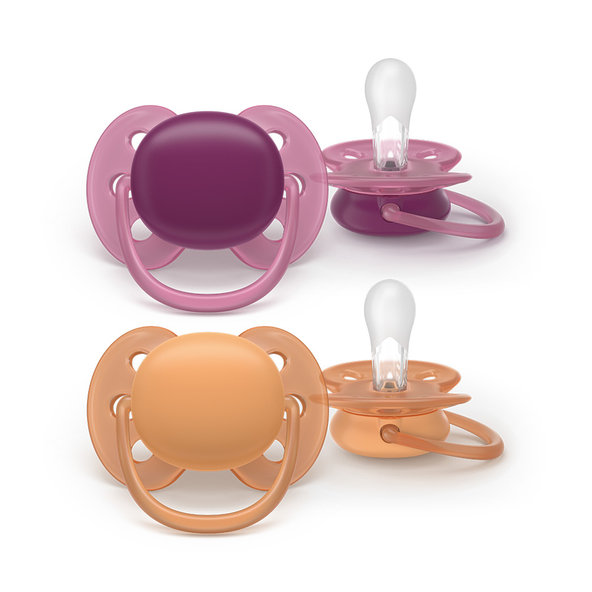 Philips AVENT Dudlík Ultra soft holka 18m+ 2 ks